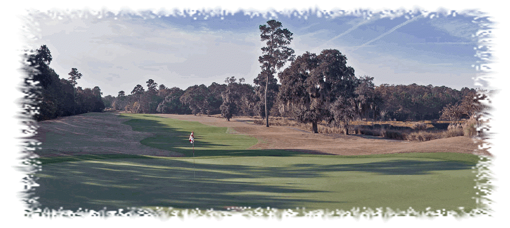 Image: Looking back from green to long fairway